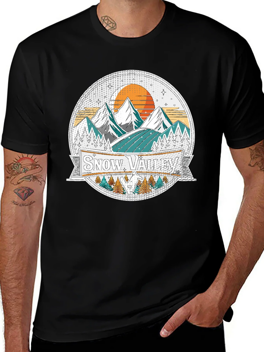 Snow Valley Graphic Tee - Mountain Adventure product image 1