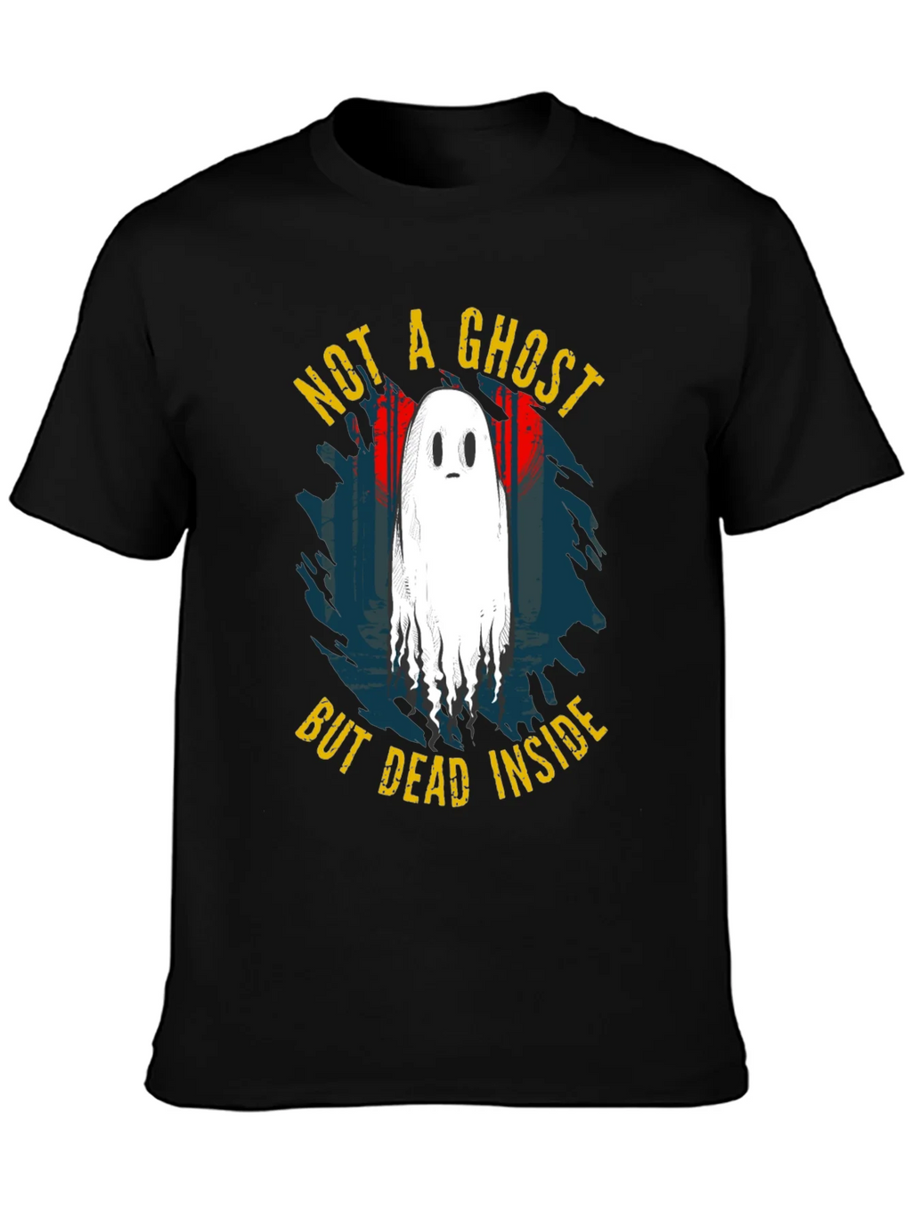 Not A Ghost But Dead Inside Black T-Shirt product image 2