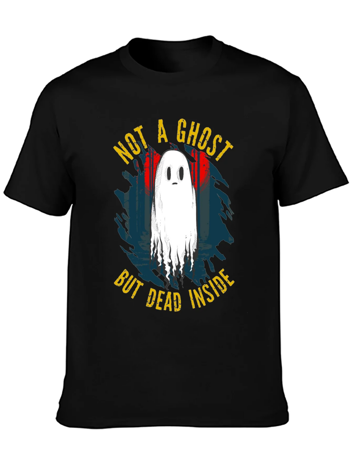 Not A Ghost But Dead Inside Black T-Shirt product image 2