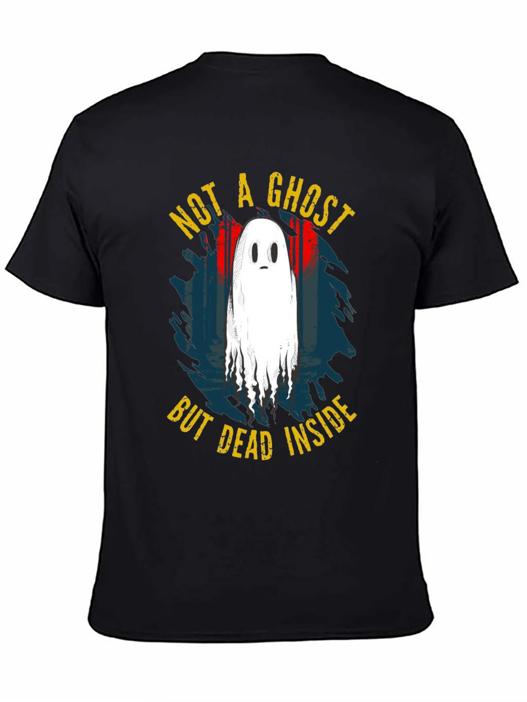 Not A Ghost But Dead Inside Black T-Shirt product image 3