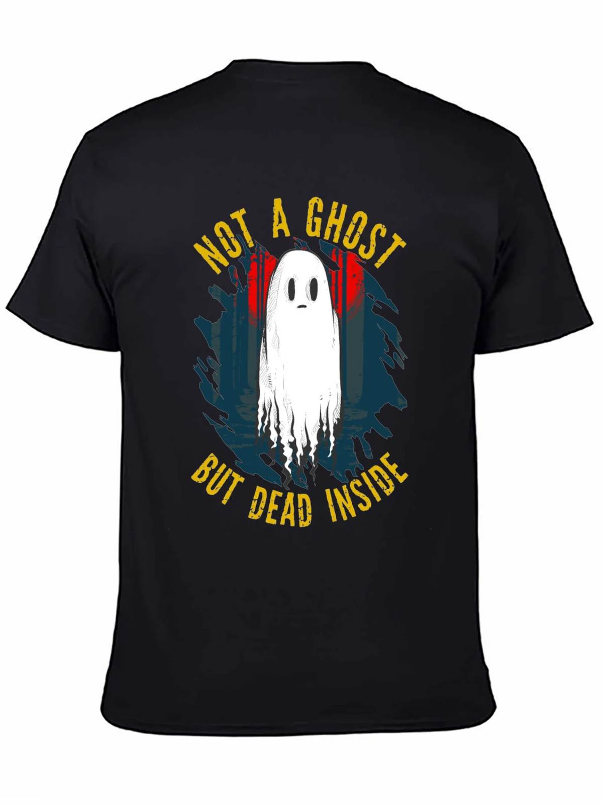 Not A Ghost But Dead Inside Black T-Shirt product image 3