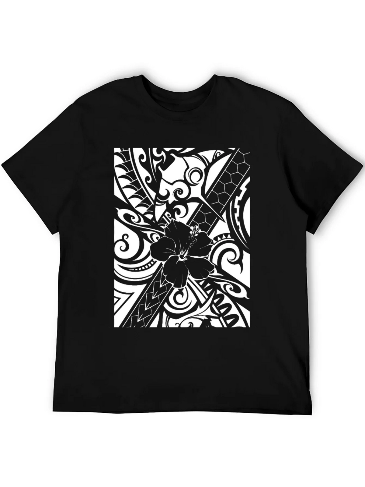 Hibiscus Tribal Print Graphic Tee product image 5