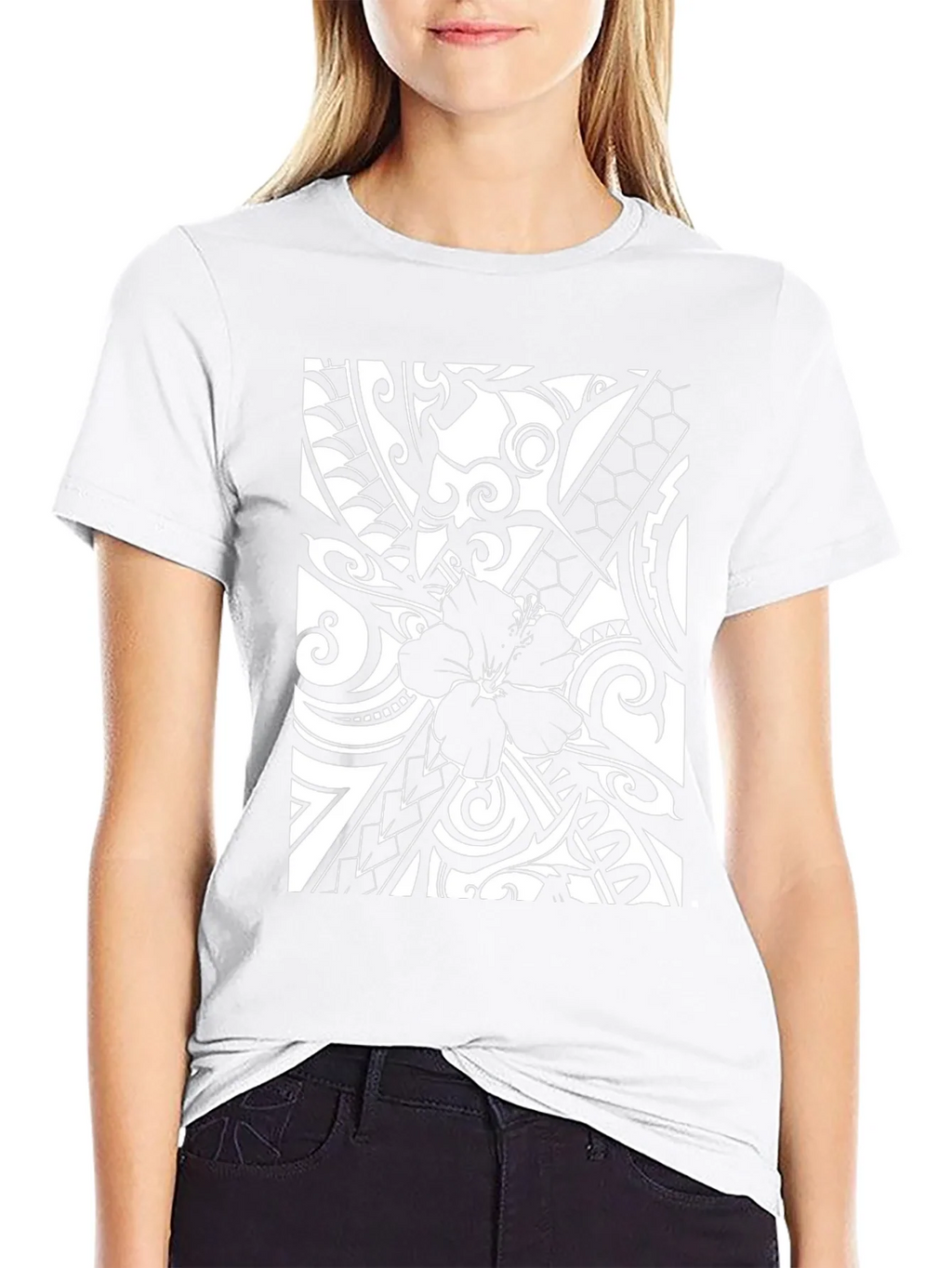 Hibiscus Tribal Print Graphic Tee product image 8