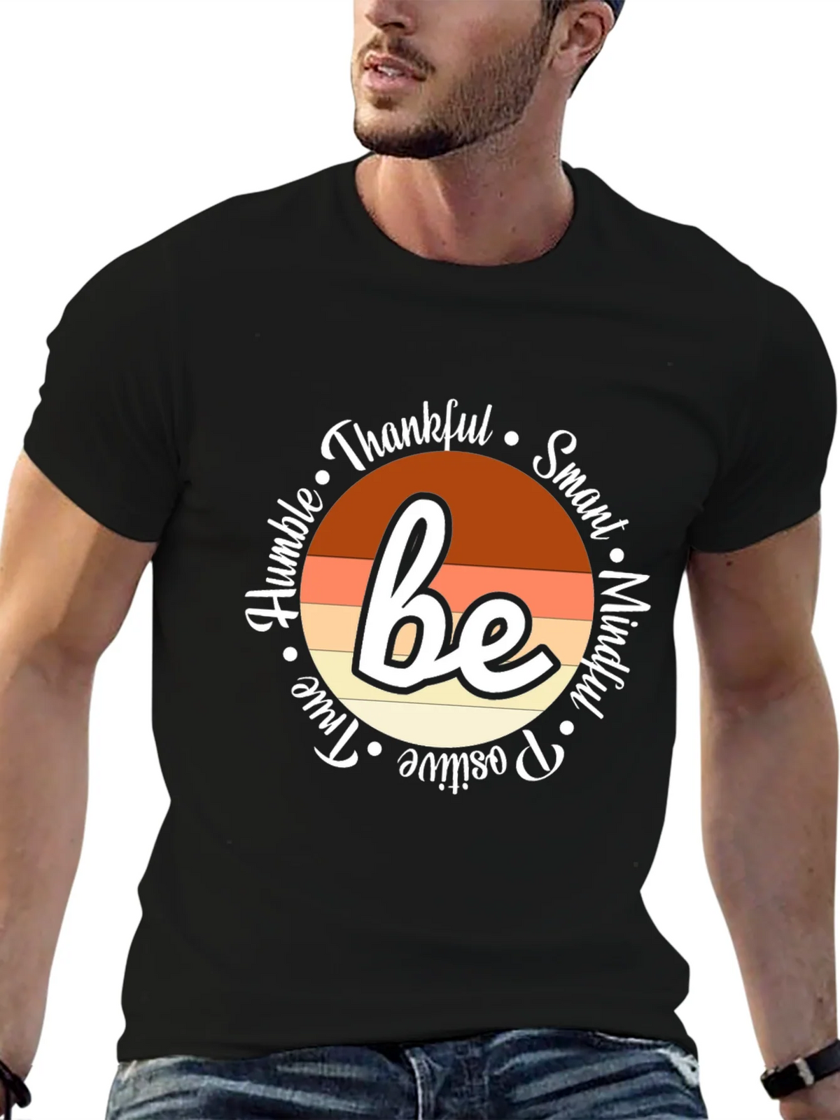 Be Thankful Inspirational Graphic Tee product image 5