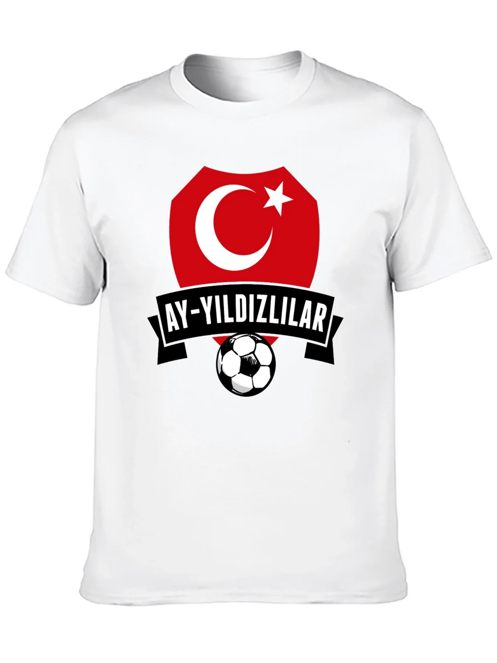 Turkey Soccer Team Graphic Black T-Shirt product image 9