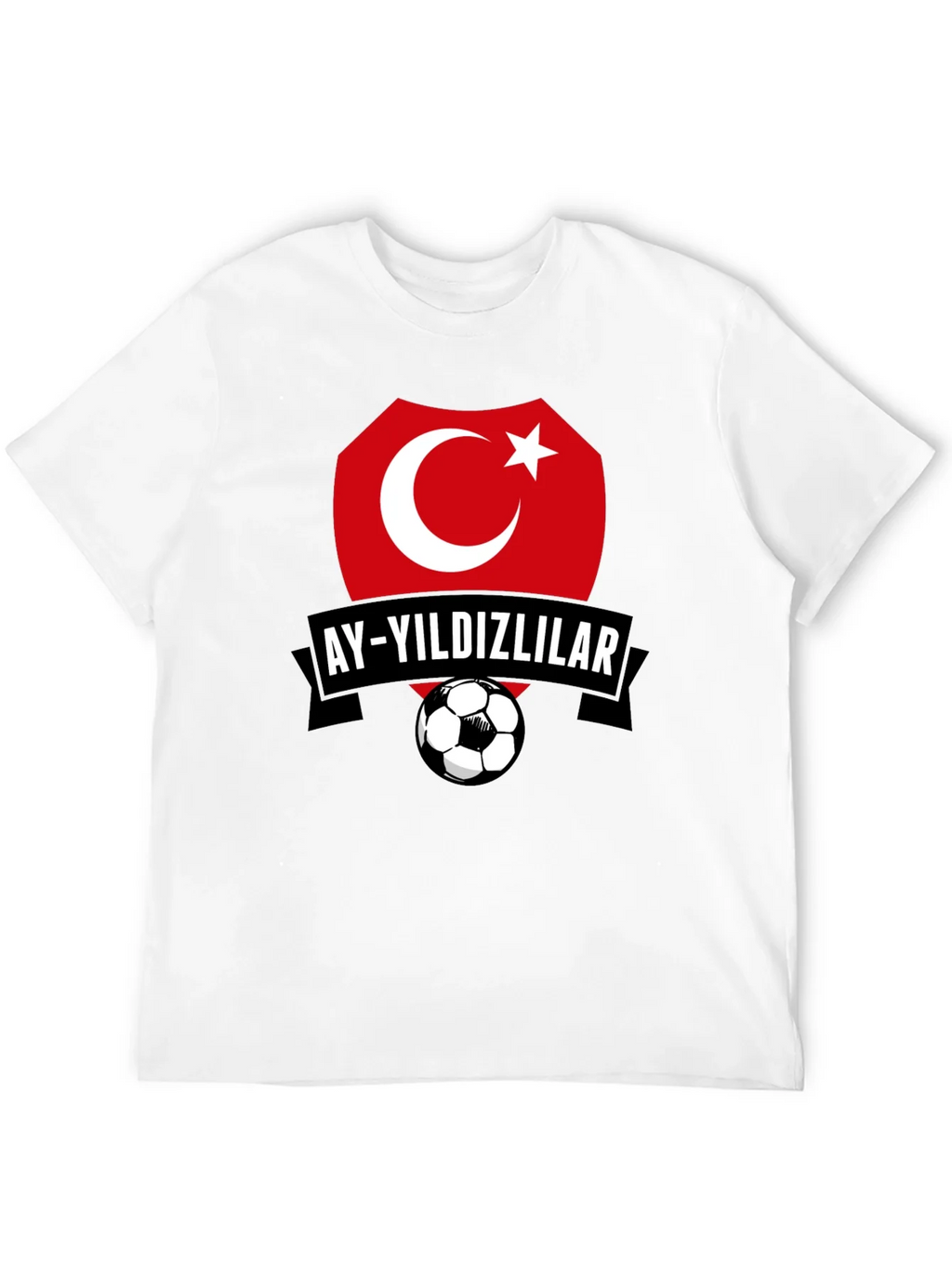 Turkey Soccer Team Graphic Black T-Shirt product image 11