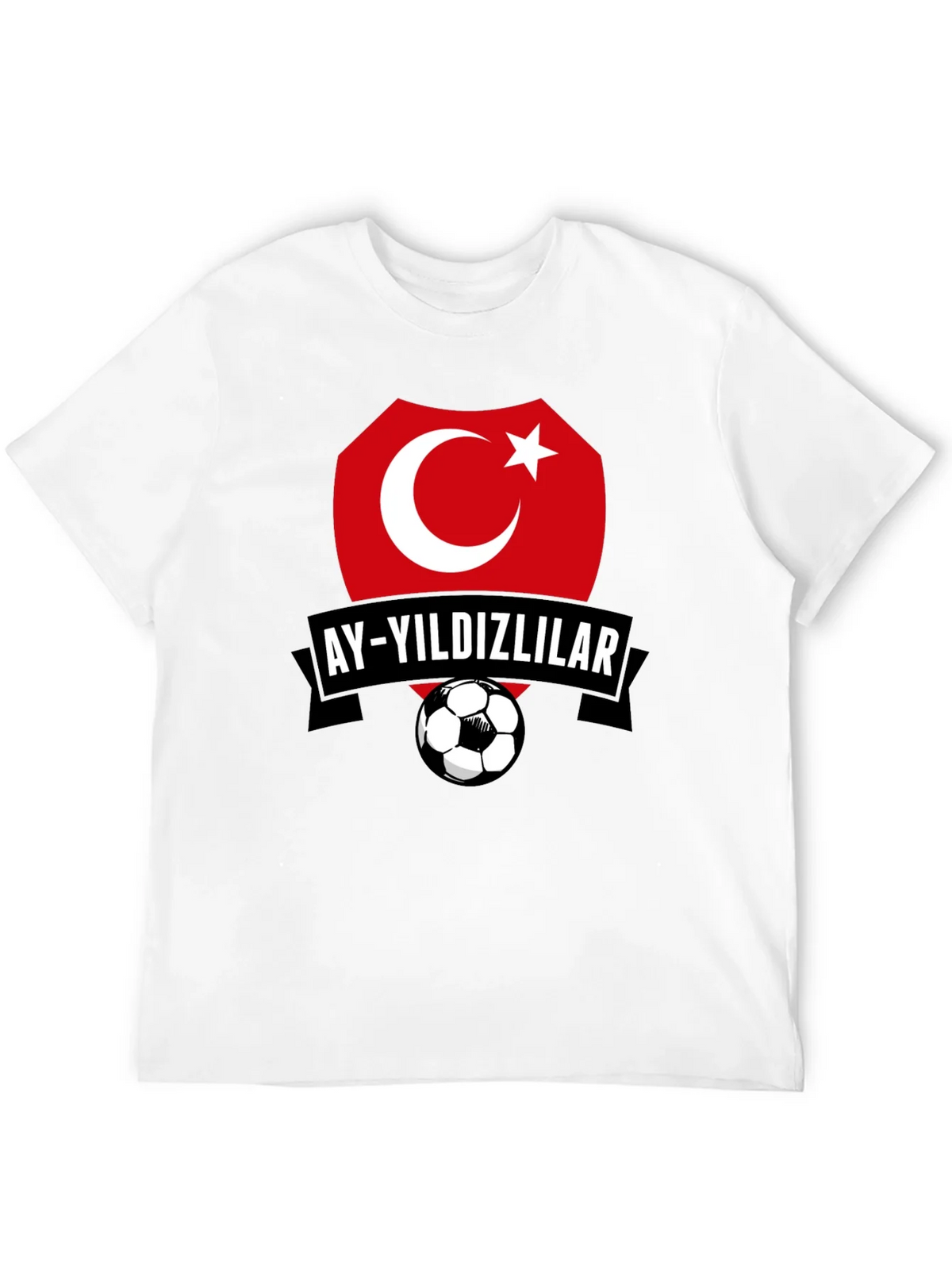 Turkey Soccer Team Graphic Black T-Shirt product image 11