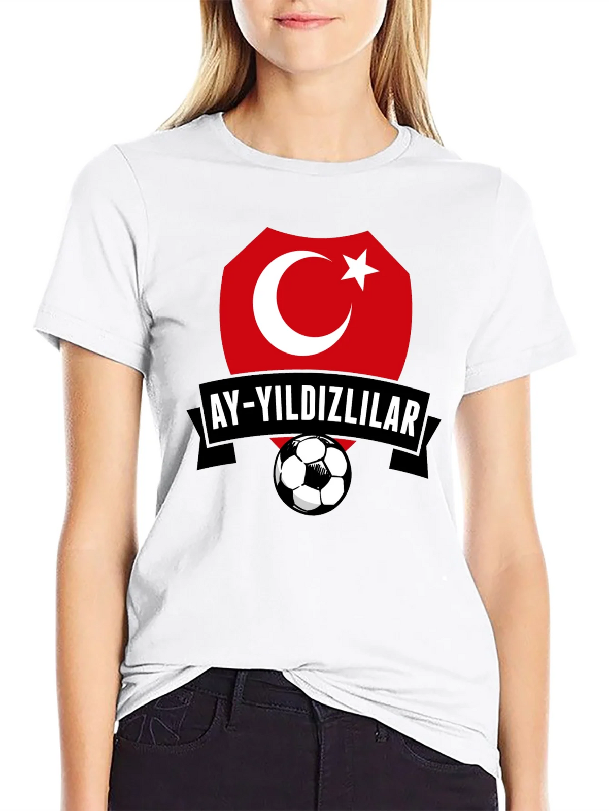 Turkey Soccer Team Graphic Black T-Shirt product image 8