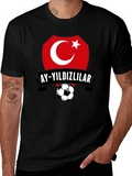 Turkey Soccer Team Graphic Black T-Shirt product image 1