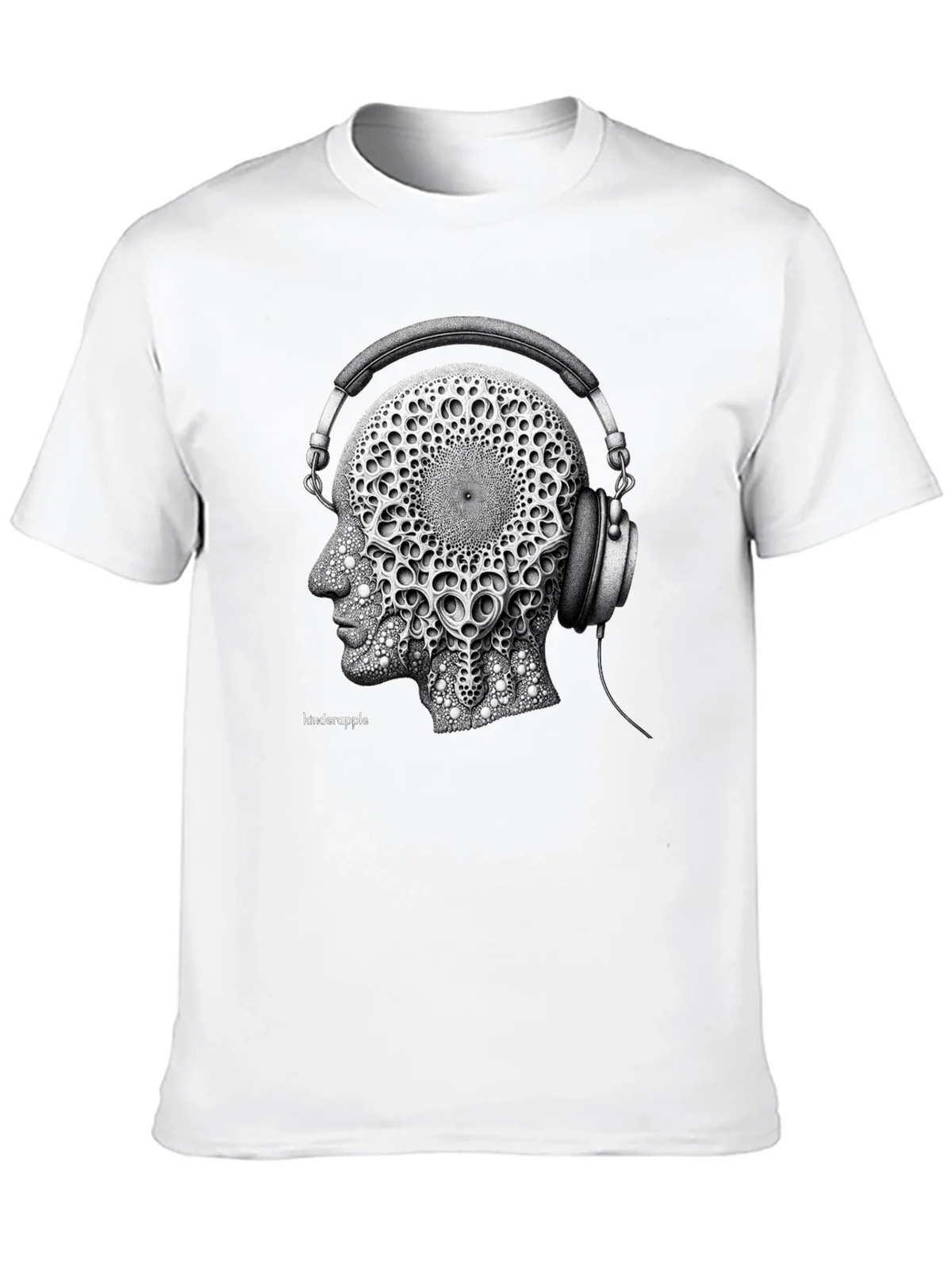 Abstract Headphone Graphic Tee - Black product image 9