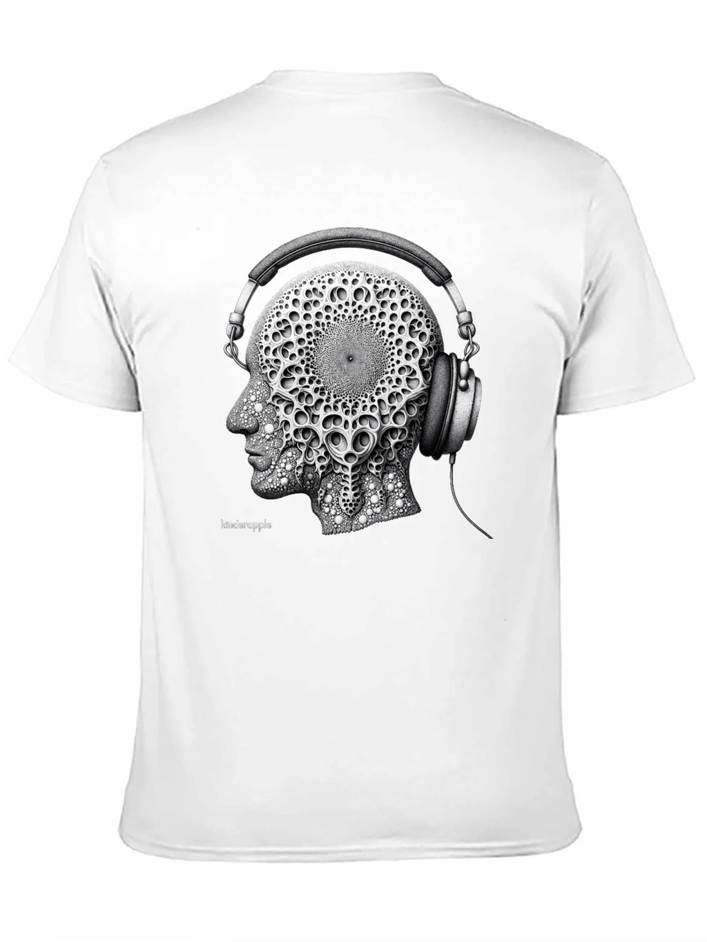 Abstract Headphone Graphic Tee - Black product image 10