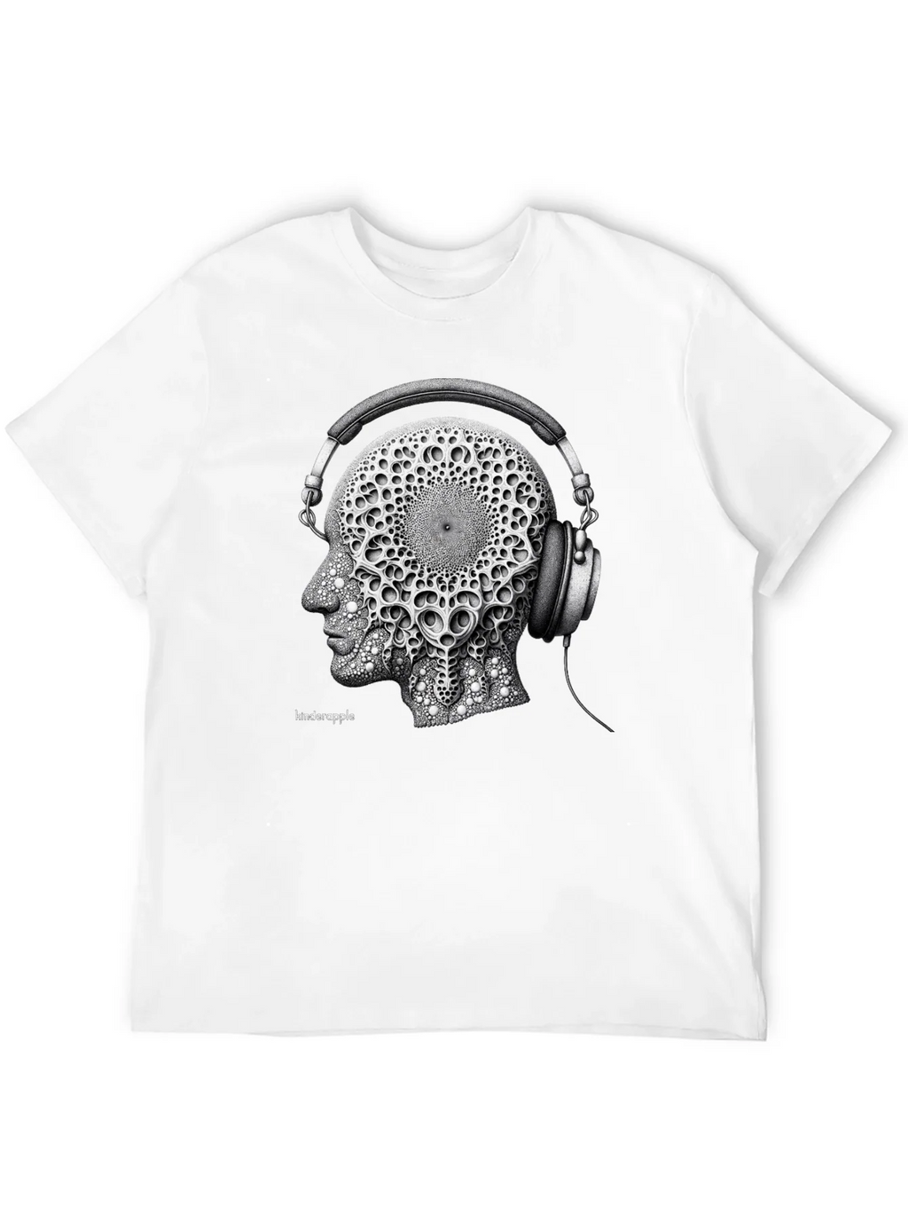 Abstract Headphone Graphic Tee - Black product image 11