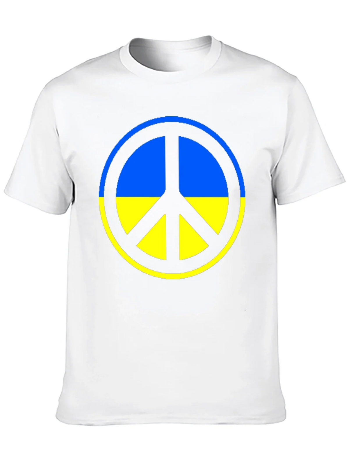 Ukraine Peace Symbol T-Shirt - Black product image 9