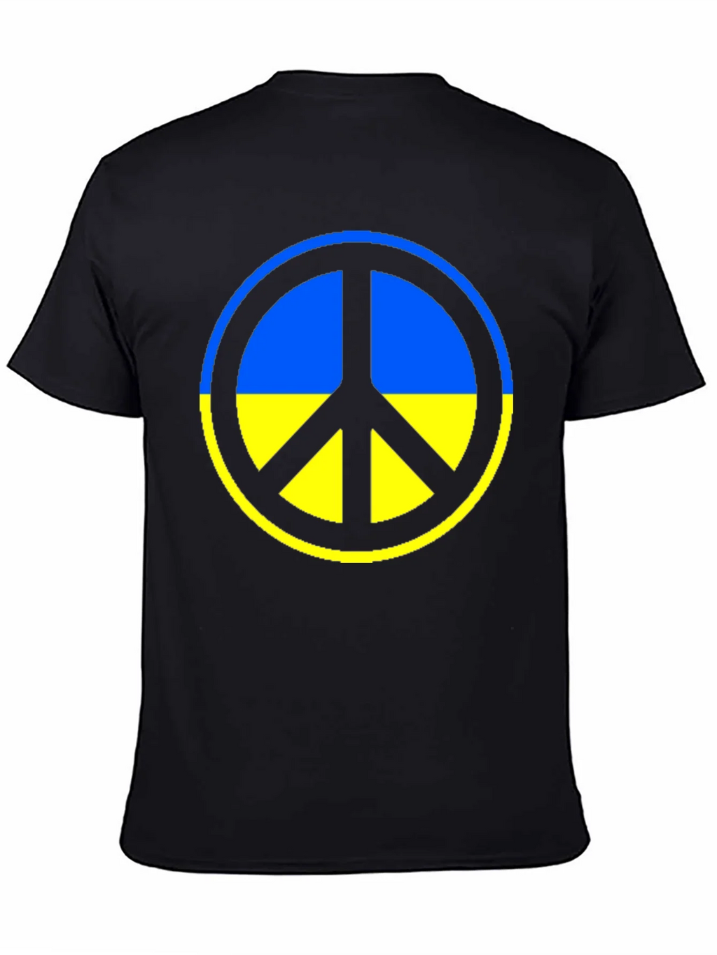 Ukraine Peace Symbol T-Shirt - Black product image 4
