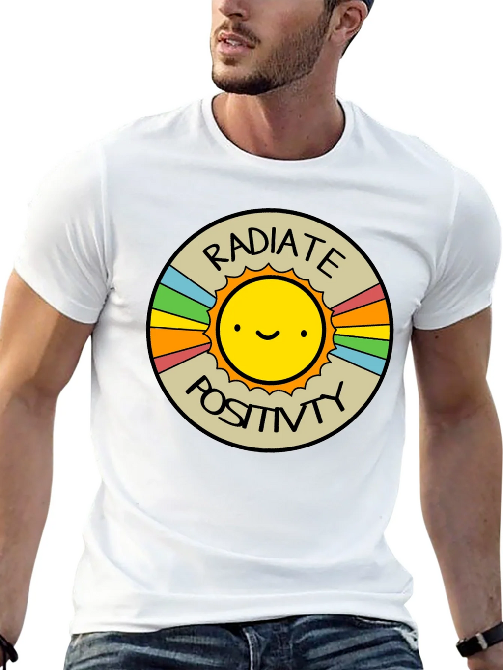 Radiate Positivity Graphic T-Shirt - Crew Neck product image 12