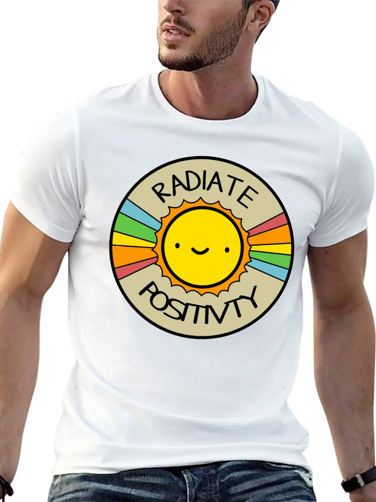 Radiate Positivity Graphic T-Shirt - Crew Neck product image 12