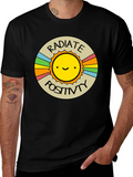 Radiate Positivity Graphic T-Shirt - Crew Neck product image 1