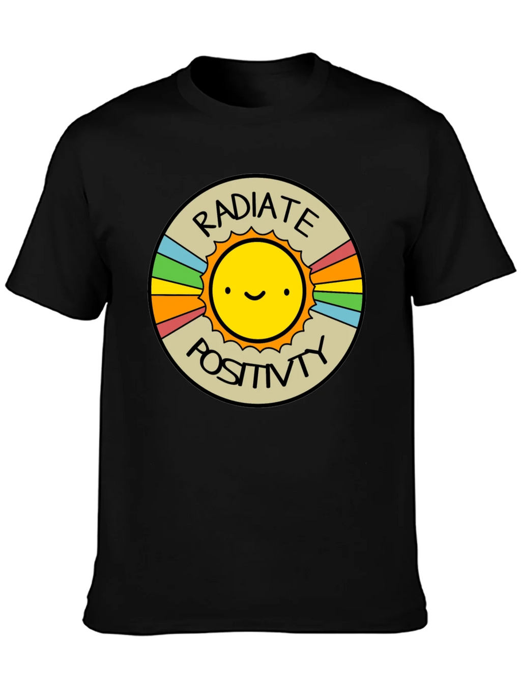Radiate Positivity Graphic T-Shirt - Crew Neck product image 3