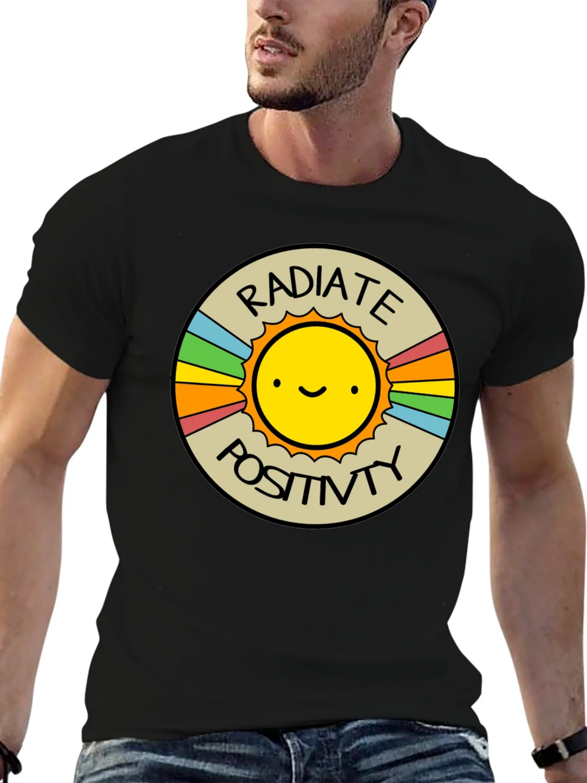 Radiate Positivity Graphic T-Shirt - Crew Neck product image 6