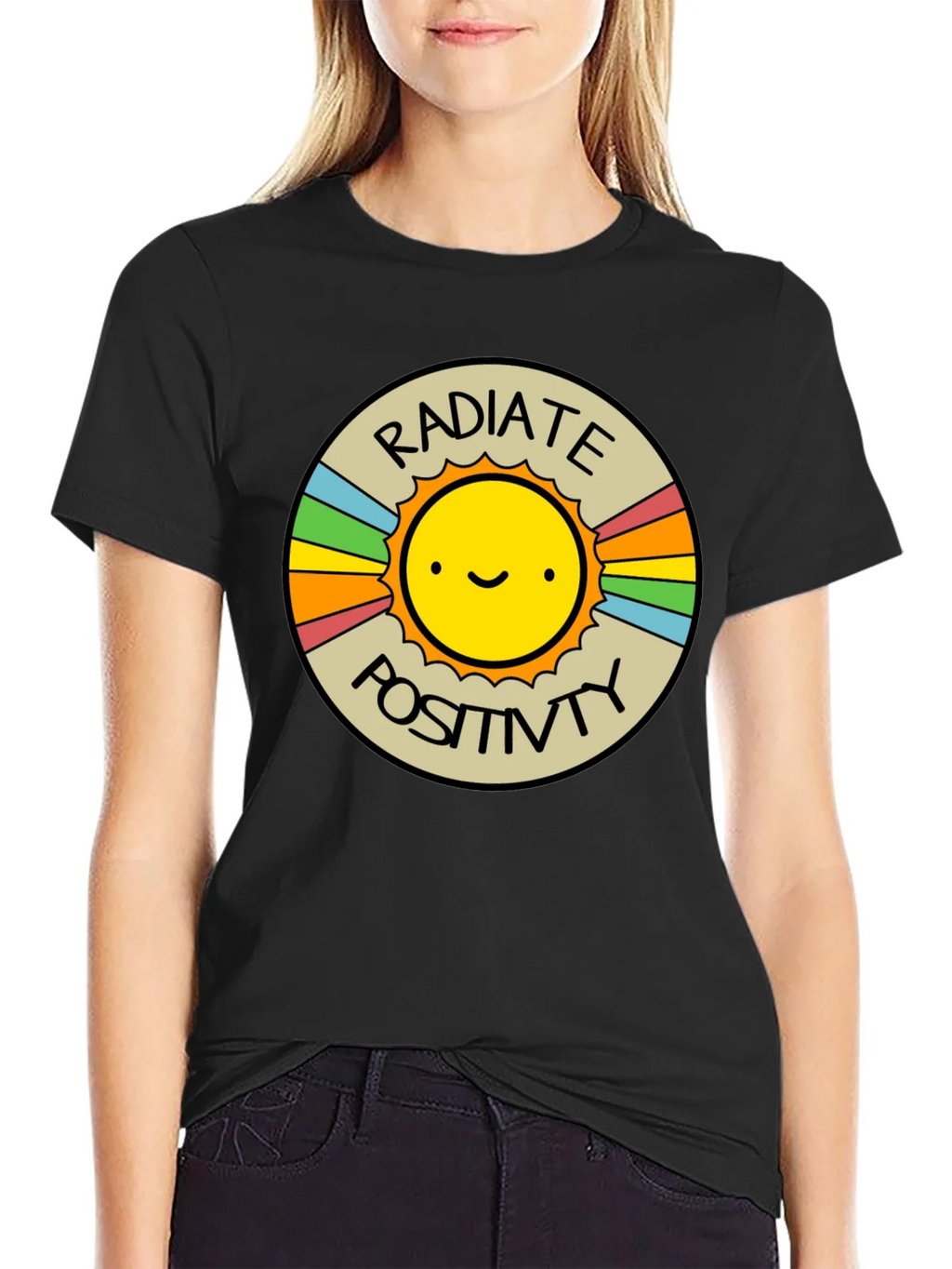 Radiate Positivity Graphic T-Shirt - Crew Neck product image 2