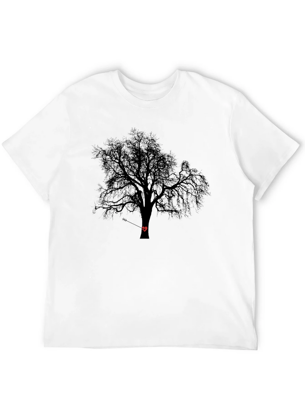 Tree Heart Arrow Black T-Shirt product image 11