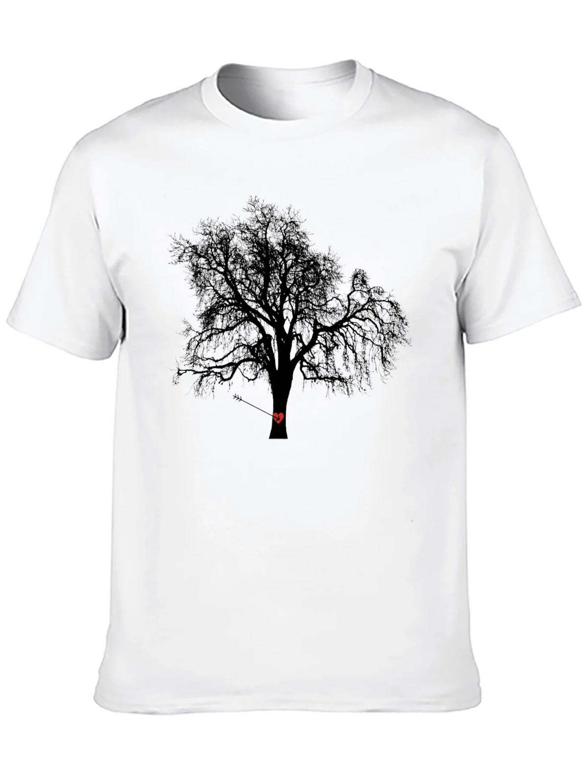 Tree Heart Arrow Black T-Shirt product image 9
