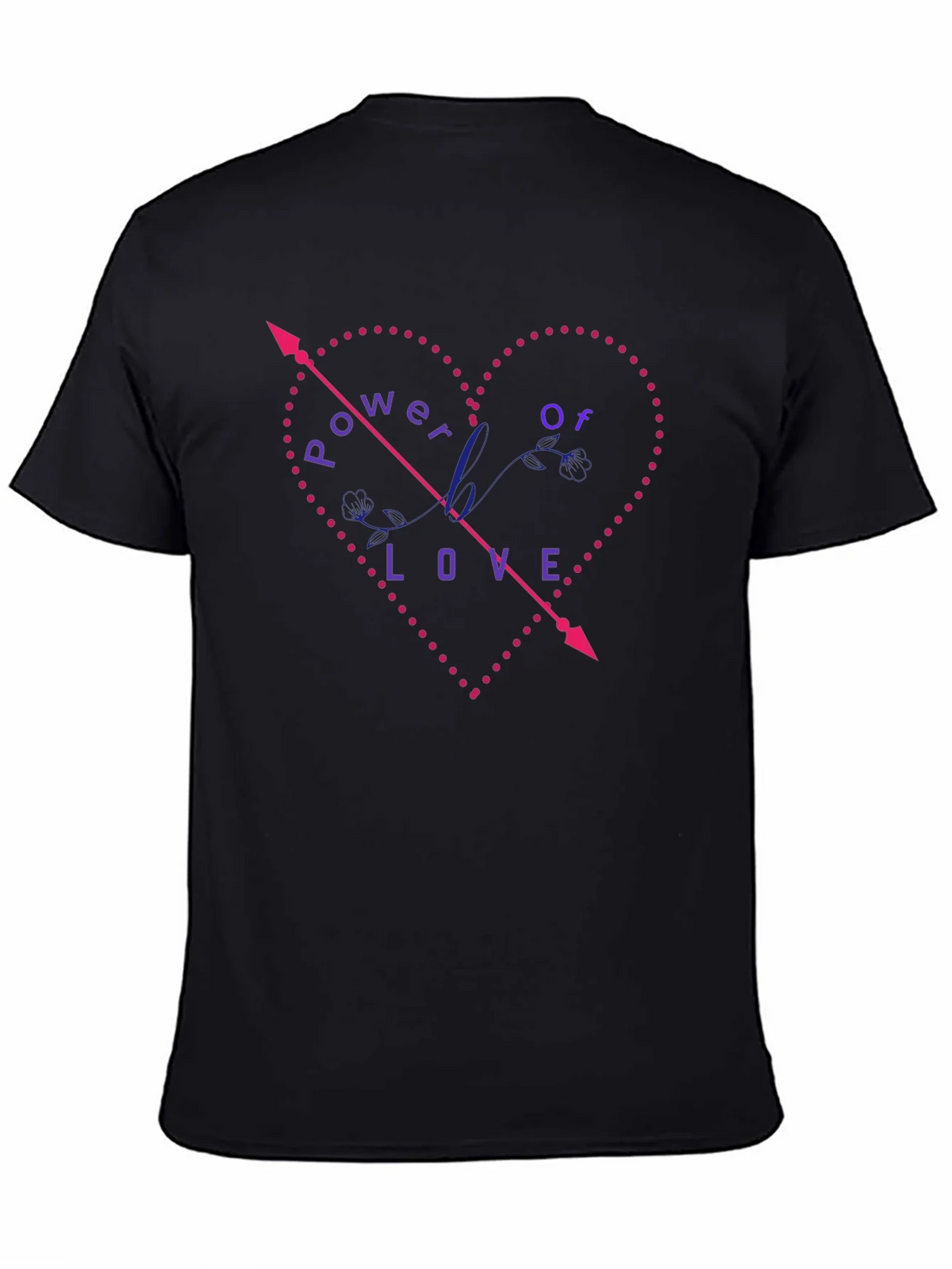 Power of Love Graphic Tee - Black product image 4