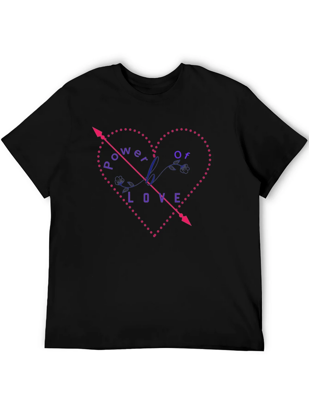 Power of Love Graphic Tee - Black product image 5
