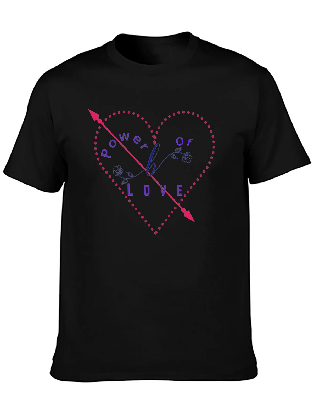 Power of Love Graphic Tee - Black product image 3