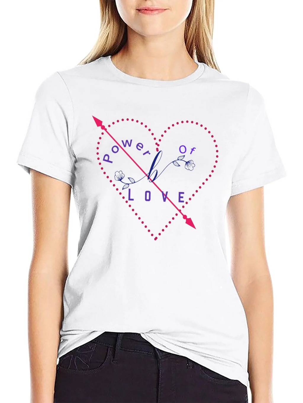 Power of Love Graphic Tee - Black product image 8