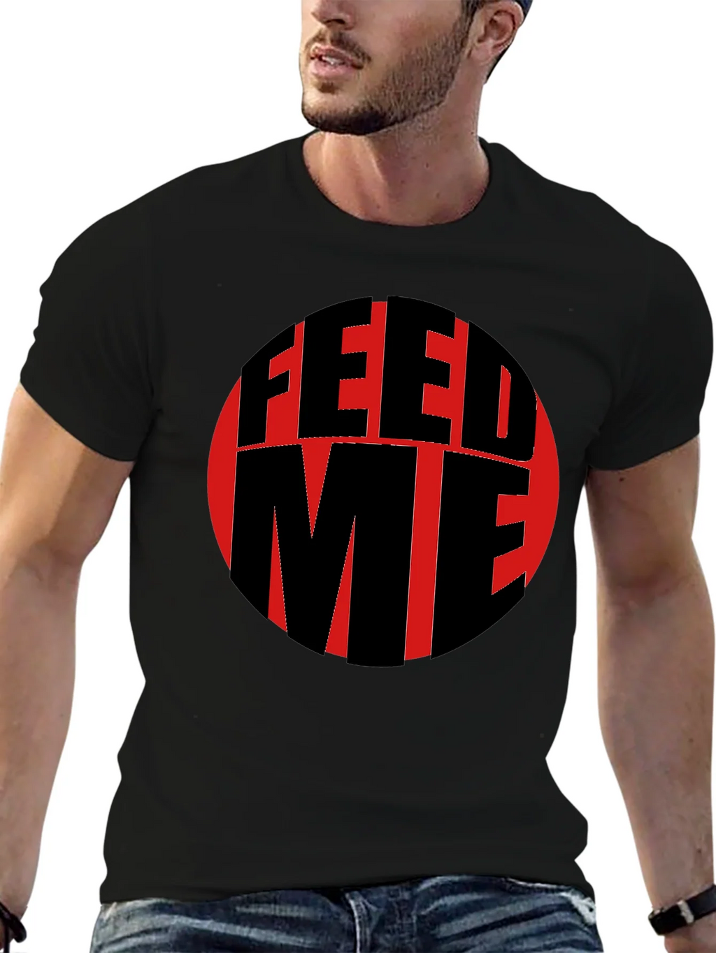 Feed Me Graphic T-Shirt - Black product image 6