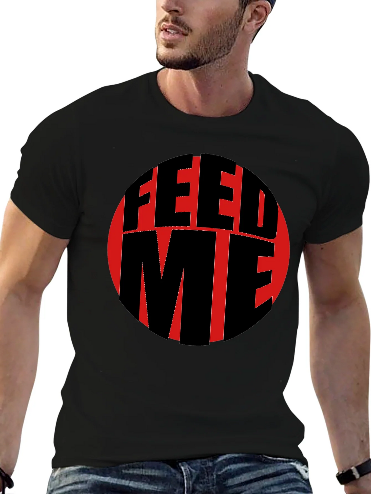 Feed Me Graphic T-Shirt - Black product image 6