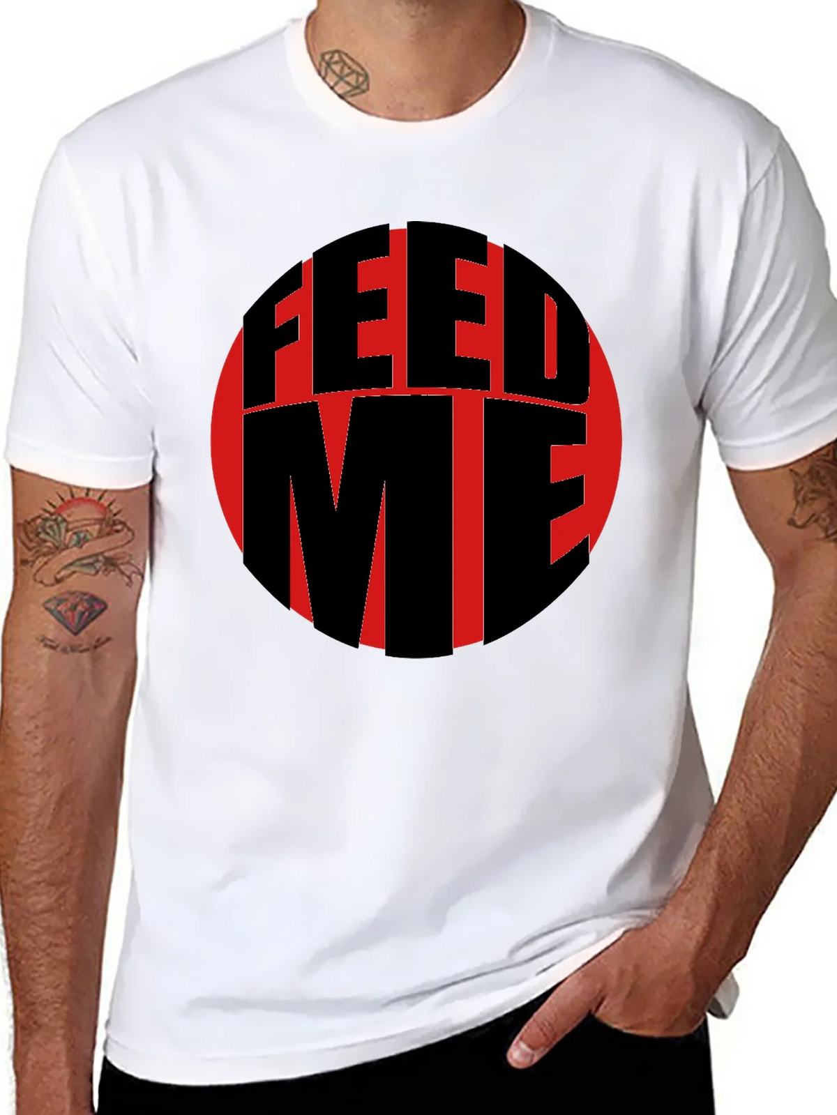 Feed Me Graphic T-Shirt - Black product image 7
