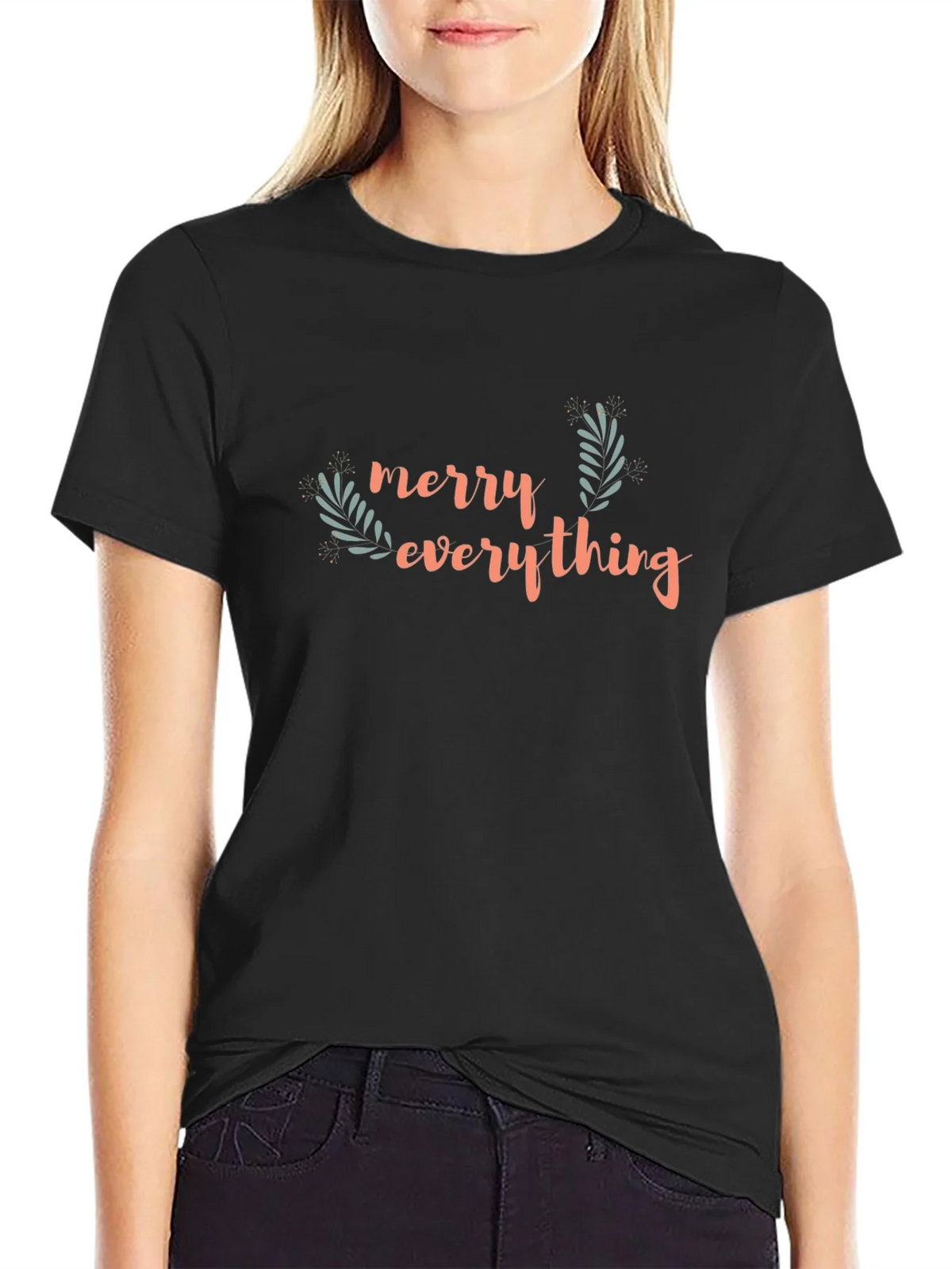 Merry Everything T-Shirt - Holiday Festive Wear product image 2