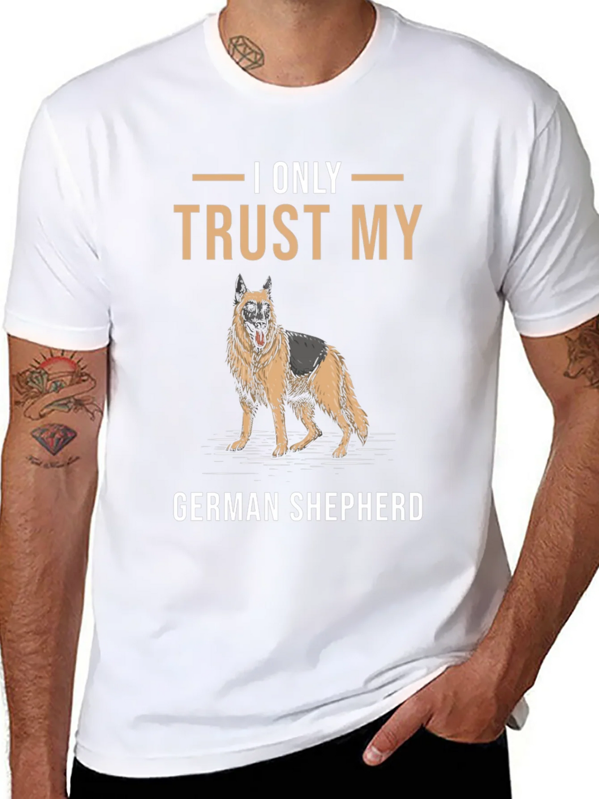 I Only Trust My German Shepherd T-Shirt product image 7
