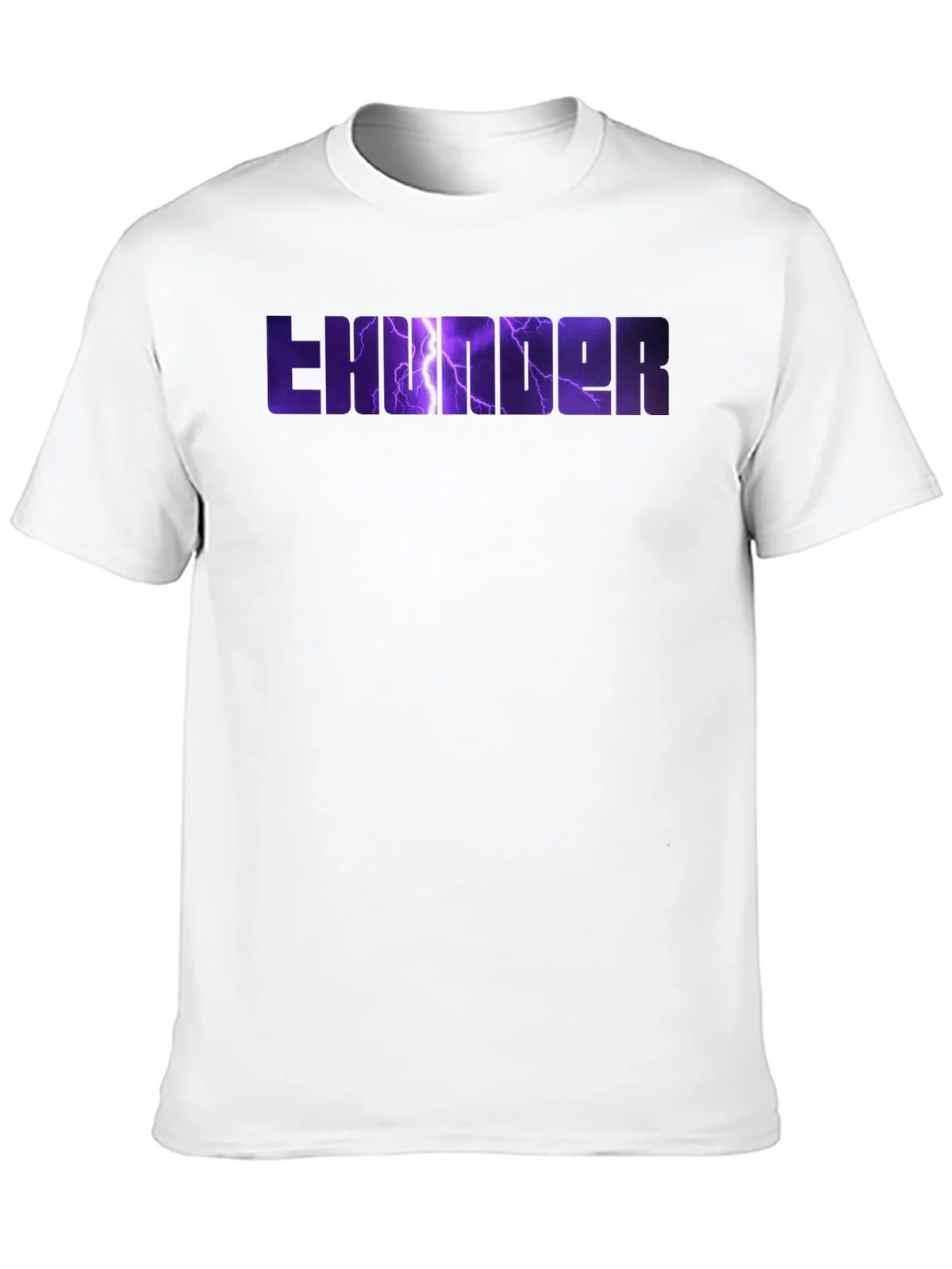 Thunder Graphic Print Black T-Shirt product image 9