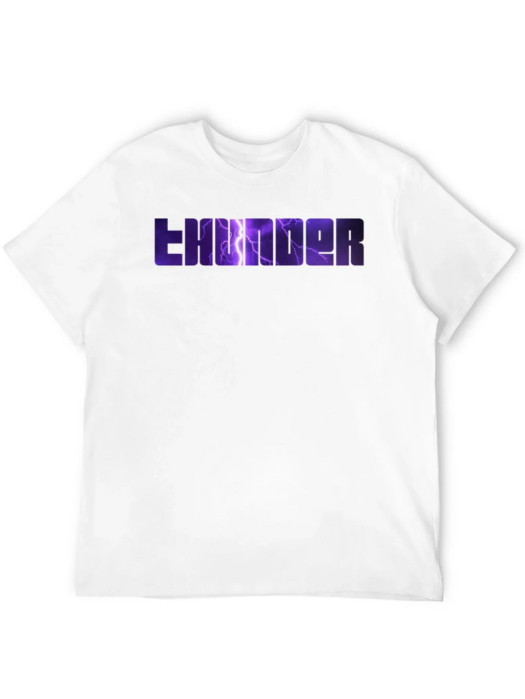 Thunder Graphic Print Black T-Shirt product image 11