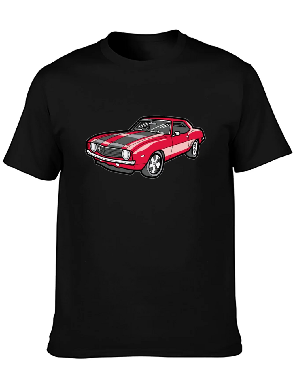 Classic Red Car Graphic T-Shirt product image 3