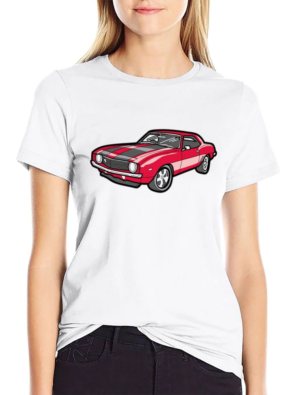 Classic Red Car Graphic T-Shirt product image 8