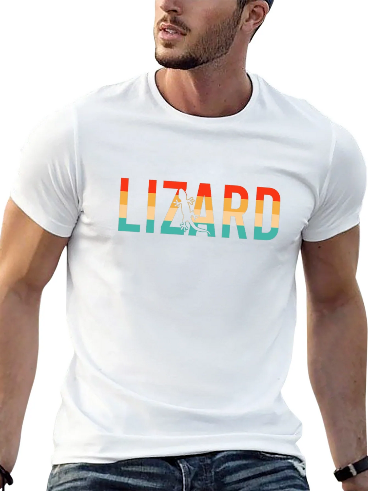Retro Lizard Graphic Tee - Cool Casual Comfort product image 5