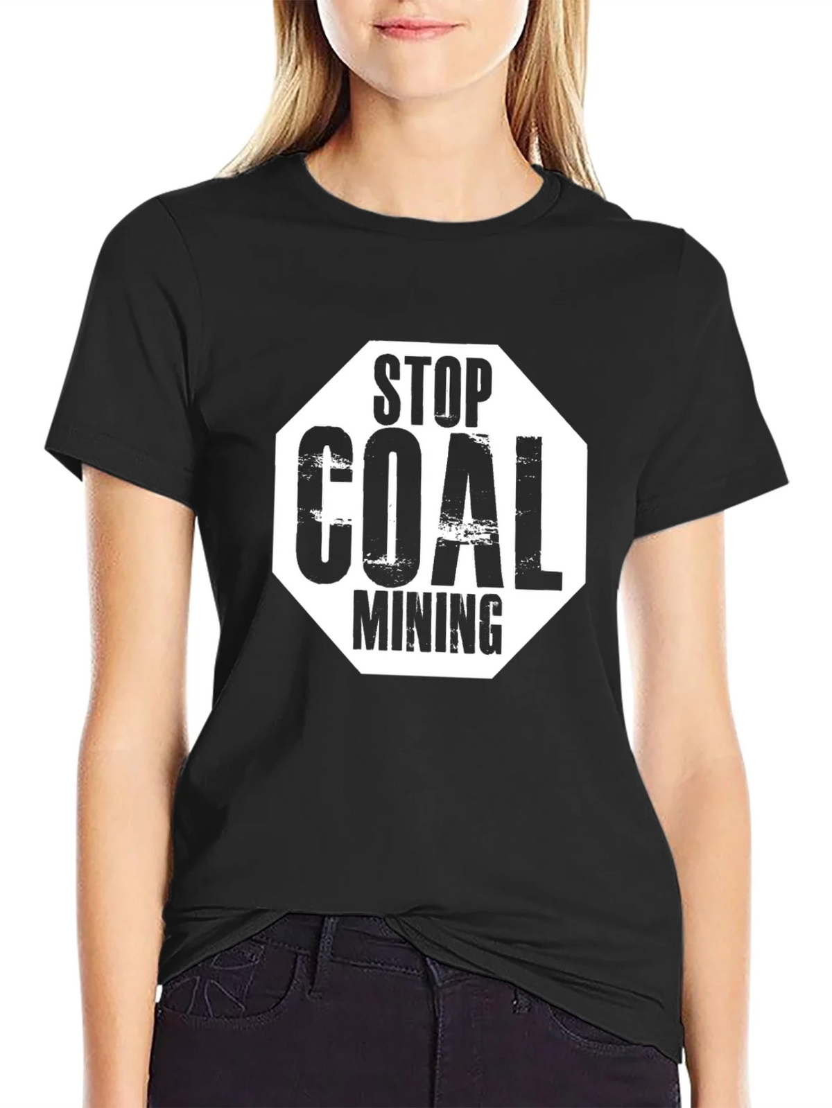 Stop Coal Mining T-Shirt - Eco-Friendly Protest Tee product image 2