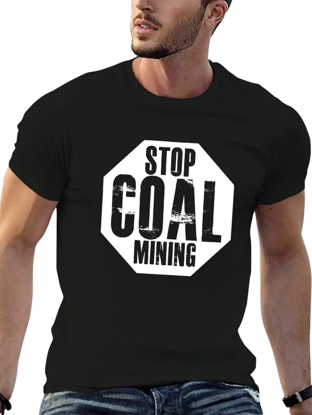 Stop Coal Mining T-Shirt - Eco-Friendly Protest Tee product image 6