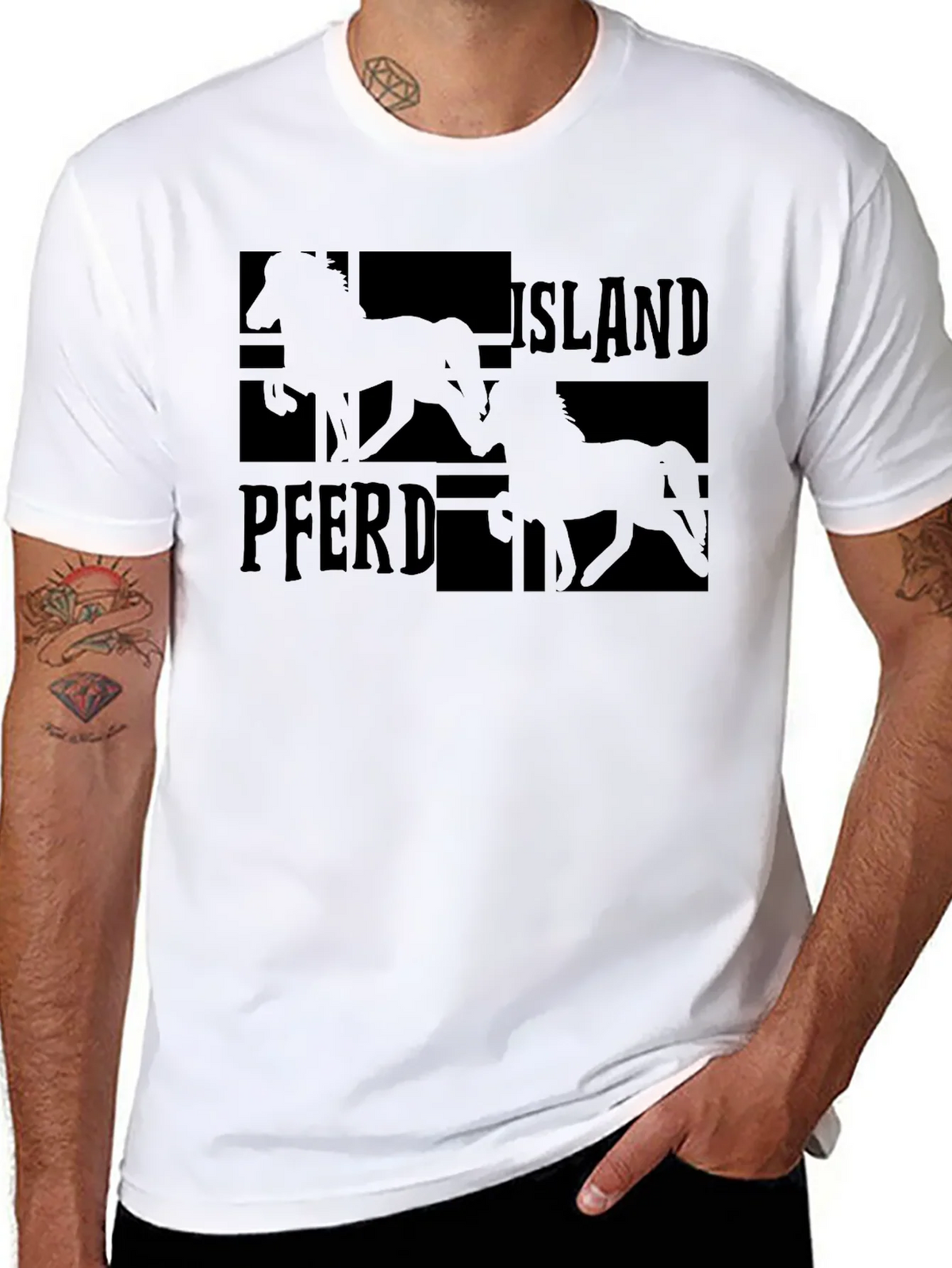 Island Pferd Black T-Shirt - Equestrian Style product image 7
