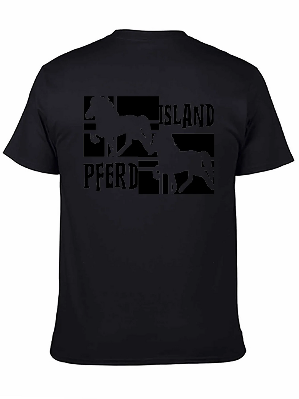 Island Pferd Black T-Shirt - Equestrian Style product image 4