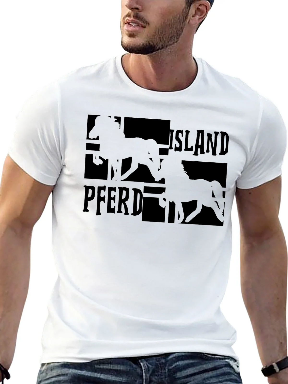 Island Pferd Black T-Shirt - Equestrian Style product image 12