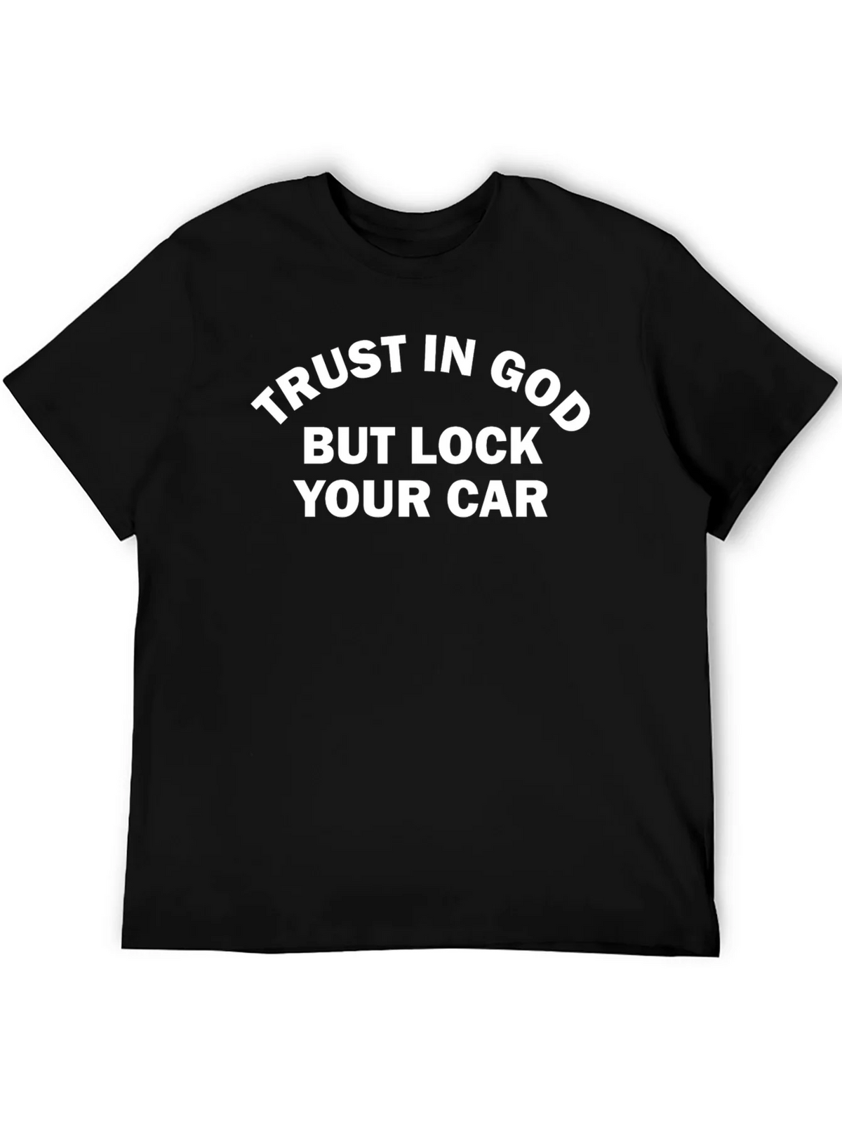Trust in God T-Shirt: Mens Graphic Tee Black product image 5