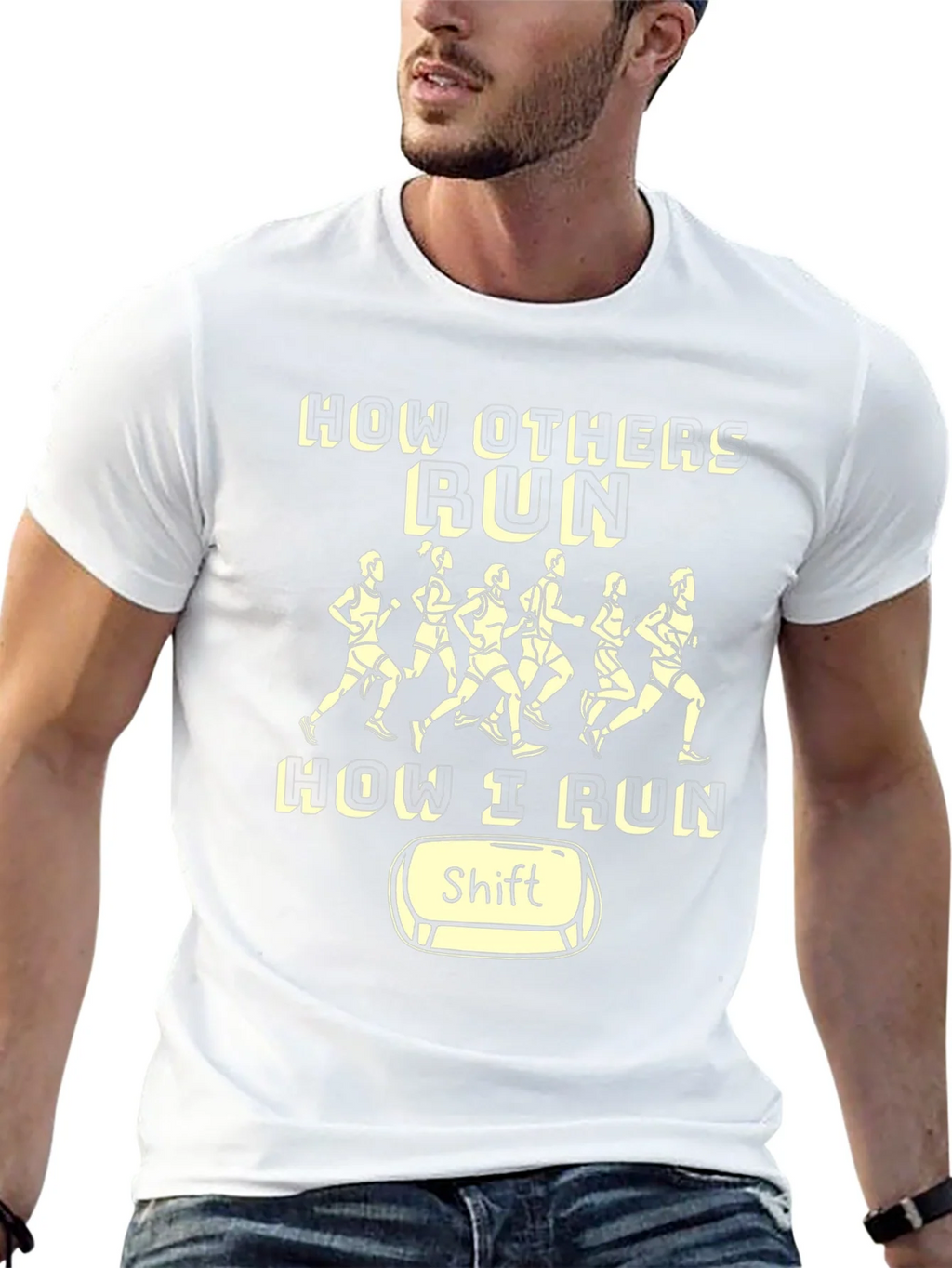 Funny Running Shirt - How I Run Shift product image 12