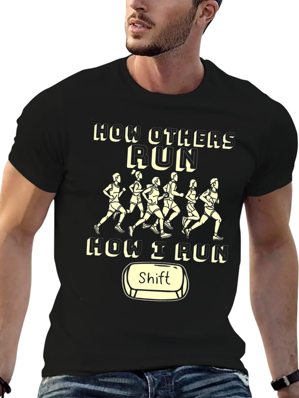 Funny Running Shirt - How I Run Shift product image 6