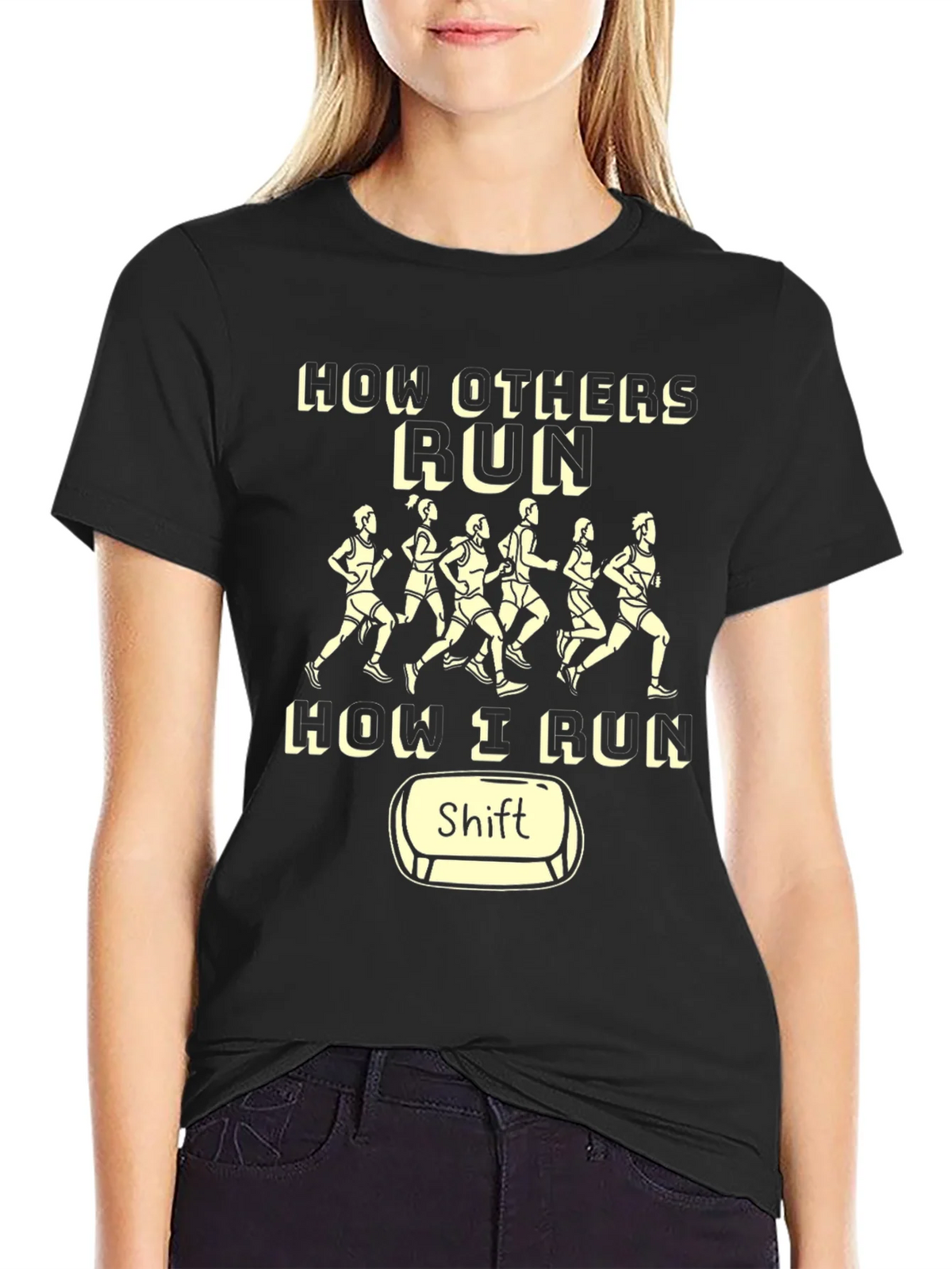 Funny Running Shirt - How I Run Shift product image 2