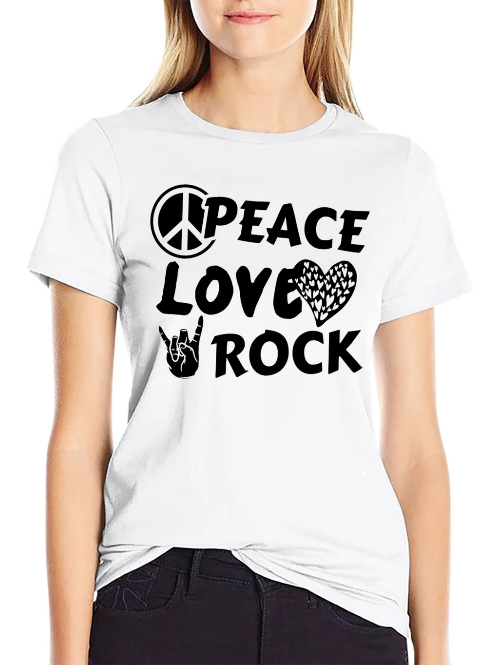 Peace Love Rock T-Shirt product image 8